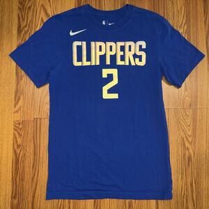 Nike Kawhi Leonard Icon SS Tee Shirt LA Clippers Blue XS